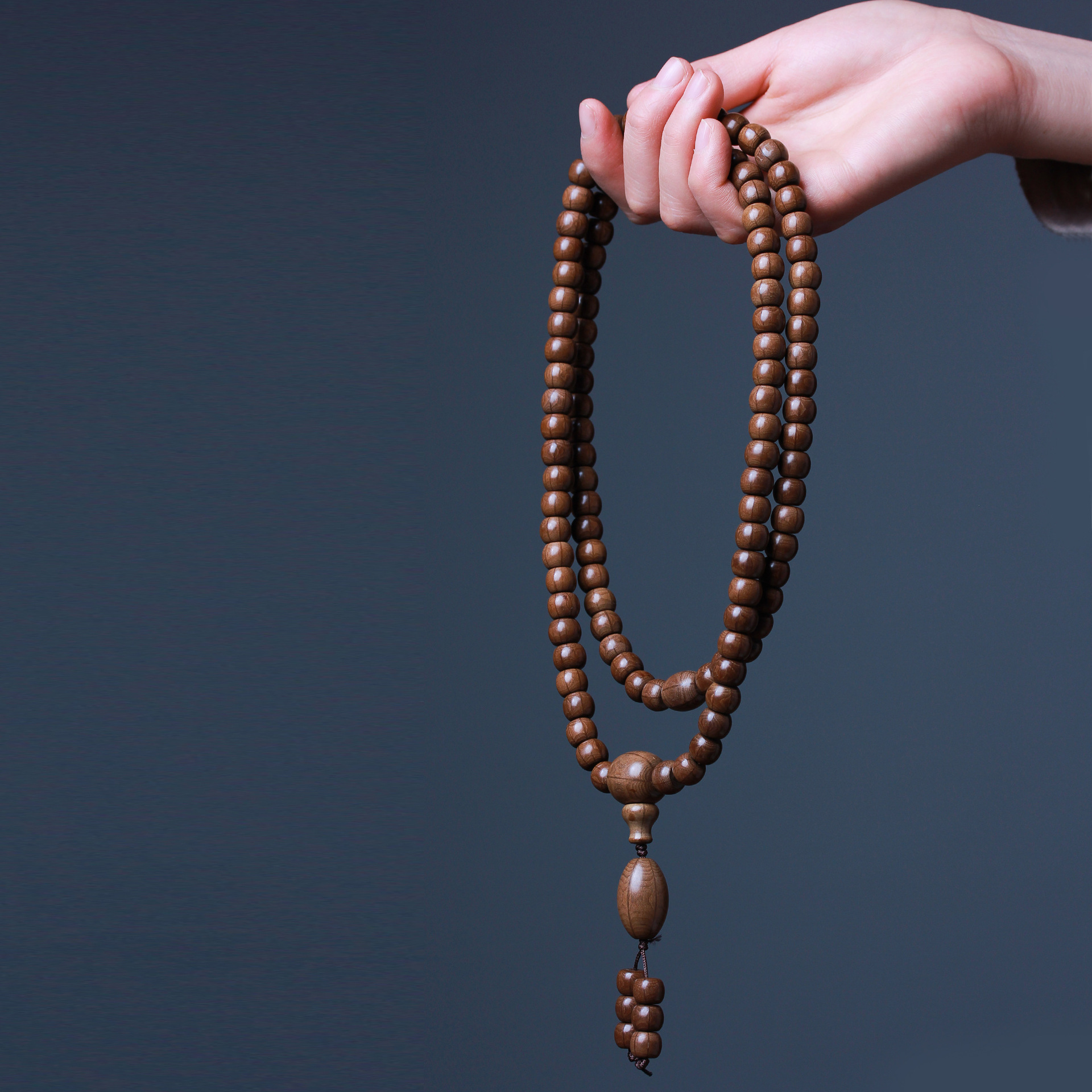 厂家直供五台山六道木老料手串手链 苹果珠108颗手持念珠佛珠批发