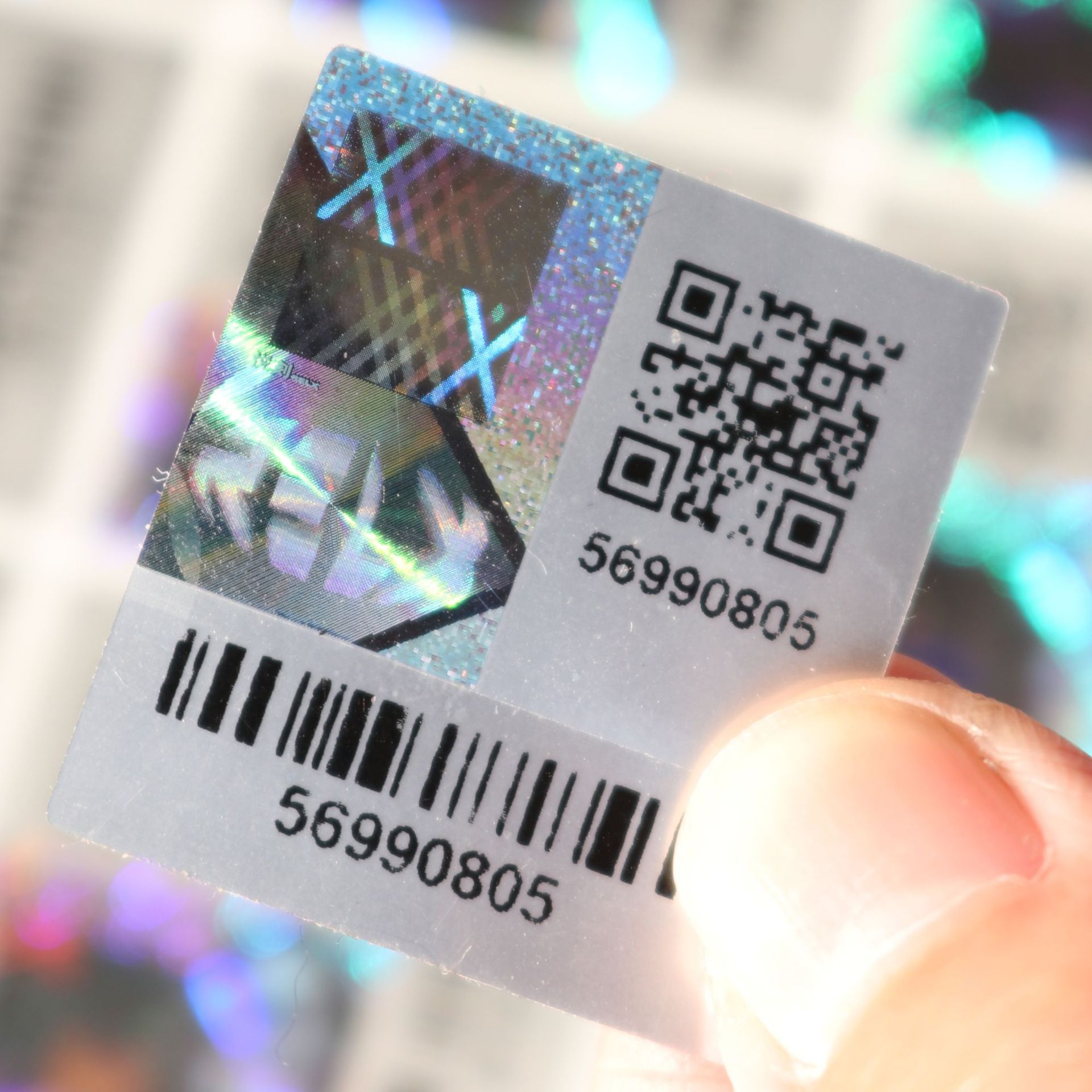 防伪标 镭射标签 不干胶标签贴标型号标印刷 激光标签定制封口标