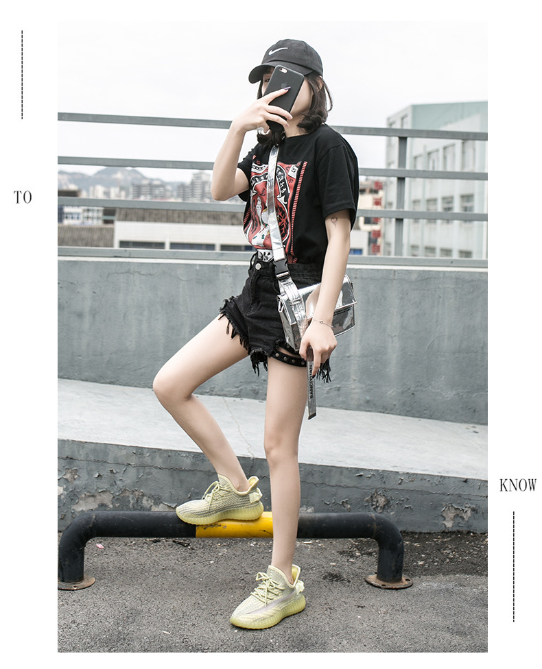 椰子鞋女2020新款时尚夜光鞋休闲运动轻便跑步老爹鞋一件代发