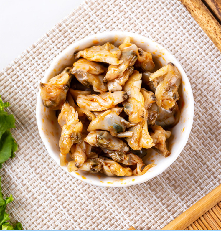 八鲜岛 开袋即食海味零食花蛤 花蛤肉 花蛤腐竹 定制加工oem贴牌