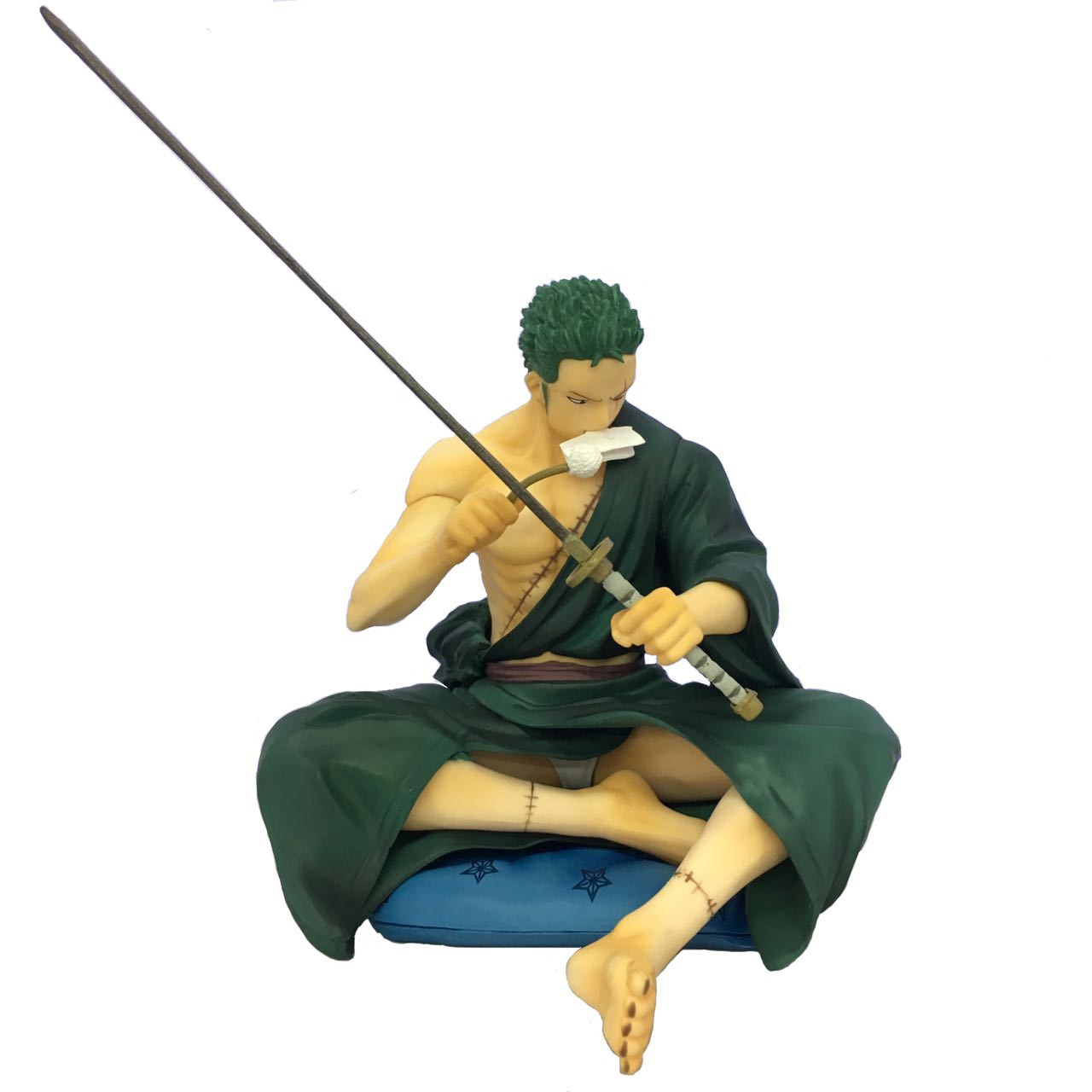 海贼王pop限定版罗罗诺亚擦刀索隆坐姿1/8手办摆件