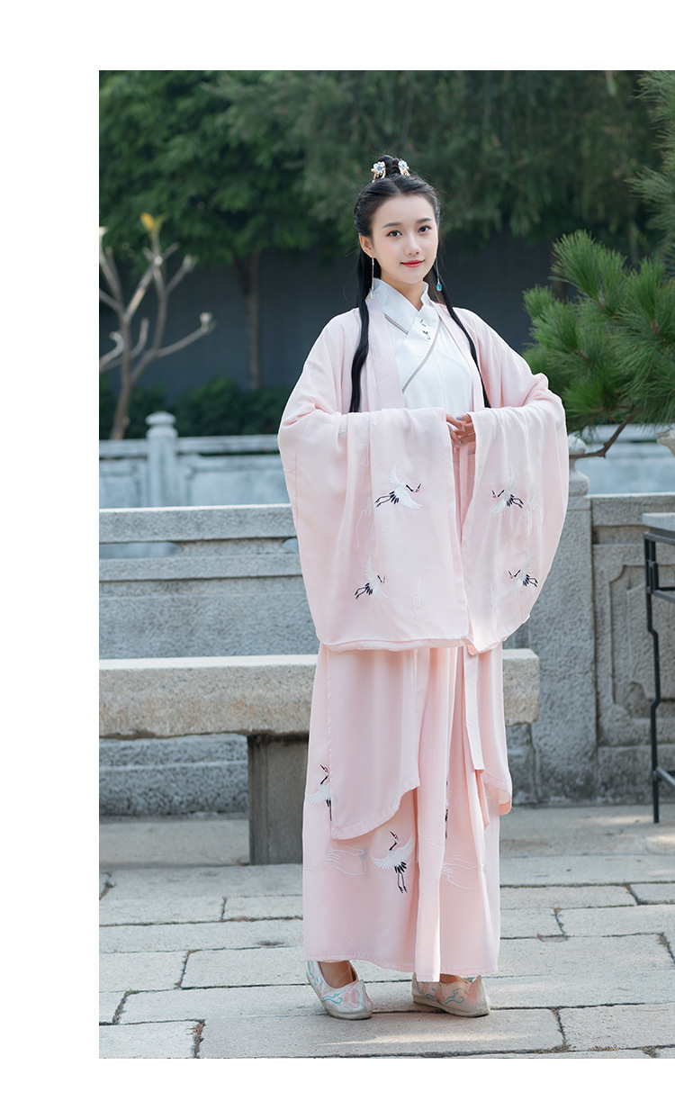 9268原创绣花大氅汉服女氅衣广袖大袖衫非古装外套情侣班服表演服