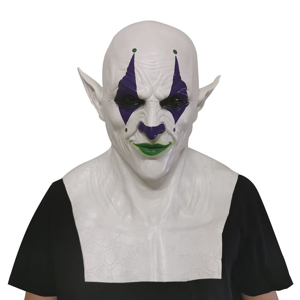 跨境热款游戏暗黑破坏神谎言之王面具贝利艾尔黄色小鬼头套批发