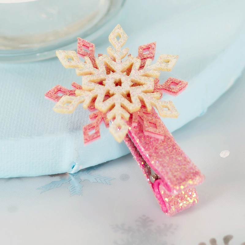 冰雪奇缘雪花发夹韩国儿童发饰宝宝发卡女童头饰公主小女孩刘海夹