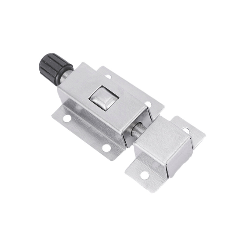 自动按钮插销弹簧插销不锈钢插销锁扣木门闩门插门销坚固手动上锁