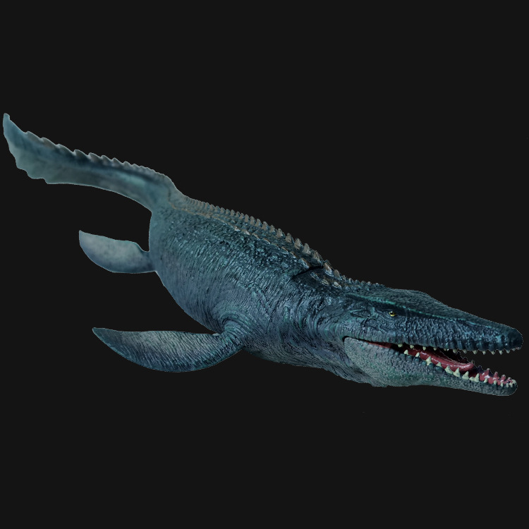 侏罗纪恐龙玩具海底实心沧龙滑齿龙仿真海洋生物模型恐龙摆件批发