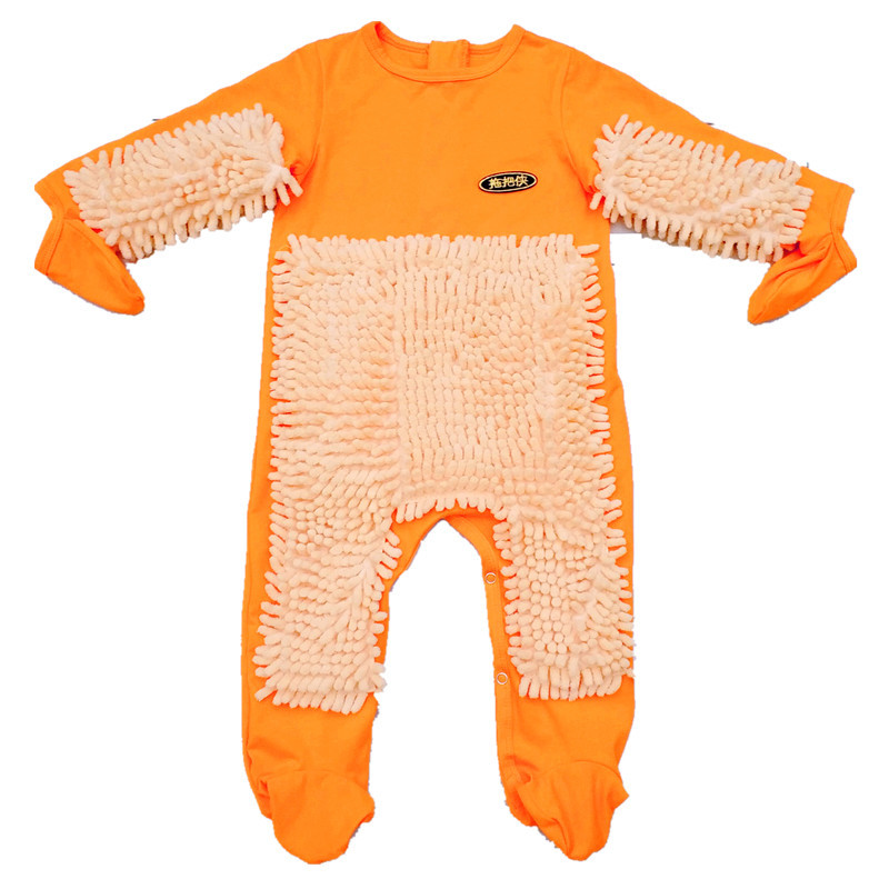 婴儿爬行服宝宝拖地爬爬服儿童连体衣服春秋装懒人擦地薄款