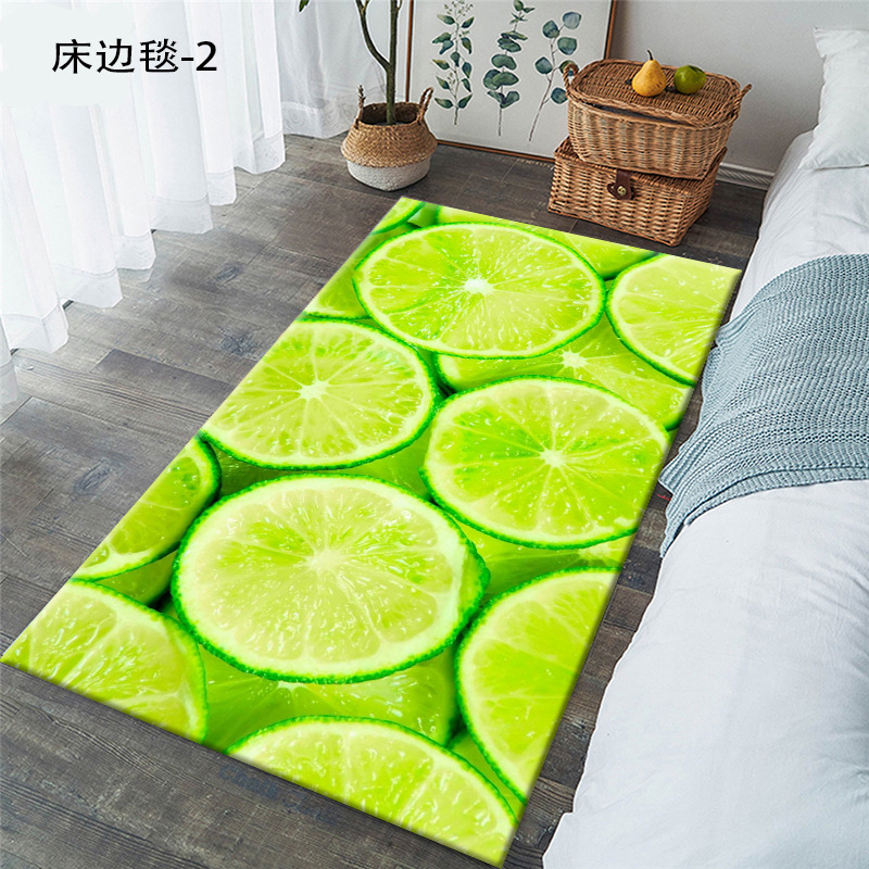 Wholesale 3D Strip Home Bedside Carpet Bedroom Balcony Mat Kitchen Floor Mat Easy Care Washed Delivery Supported