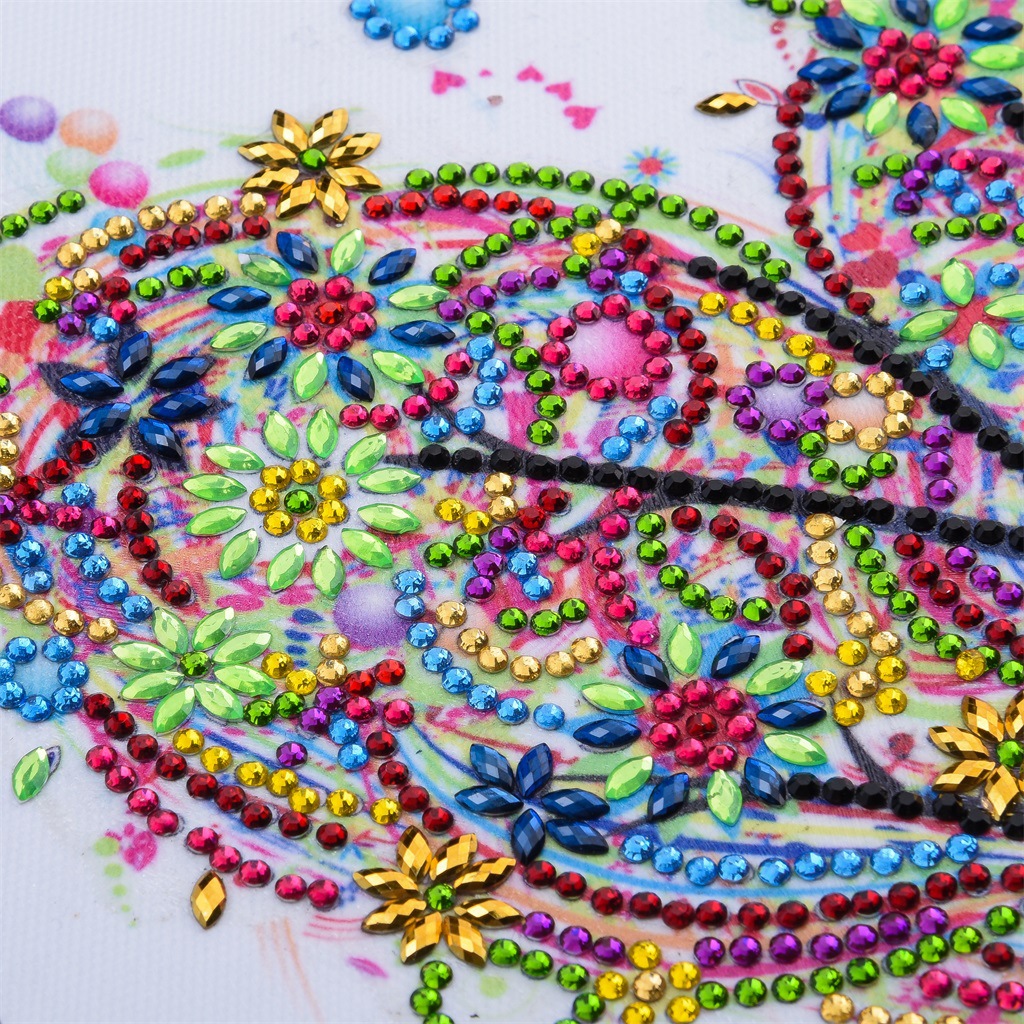 新款钻石画 异形钻 爱心树 水晶钻石画 外贸新款5d 定制钻石绣