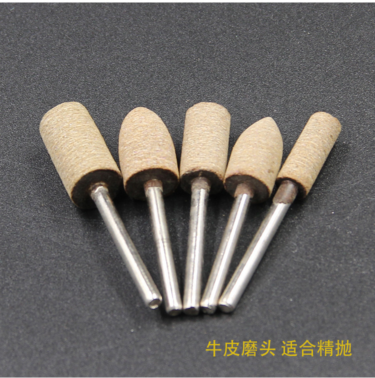 磨头套装混合大全100支跨境电动气动电磨砂轮羊毛橡胶牛皮打磨头