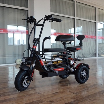 新款电动三轮车家用小型迷你折叠亲子接送孩子休闲老年人代步车