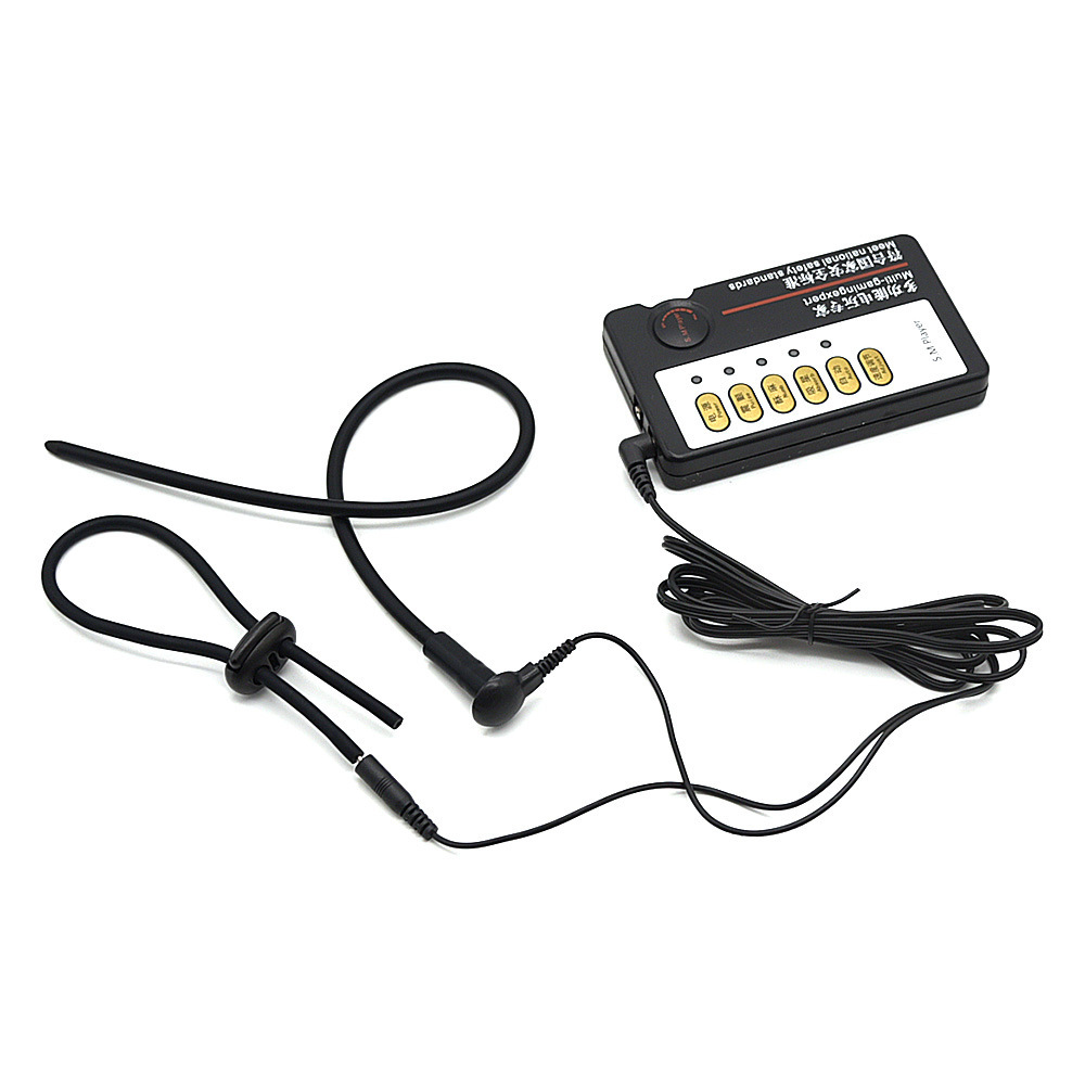 电击硅胶马眼棒男用尿道尿堵阴茎情趣sm性用品高潮锻练扩张器玩具