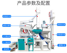 智能型水稻脱壳打米机 组合式稻谷碾米机 全自动抛光色选碾米机