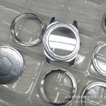 厂家供应手表配件不锈钢透视底盖 国产统机老上海不锈钢透视后盖