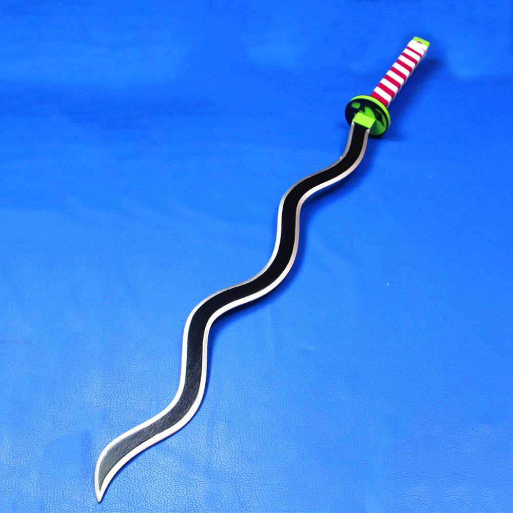 动漫道具武器碳治郎鬼灭之刃日轮刀鬼灭鬼蛇柱伊黑蛇刀剑未开刃