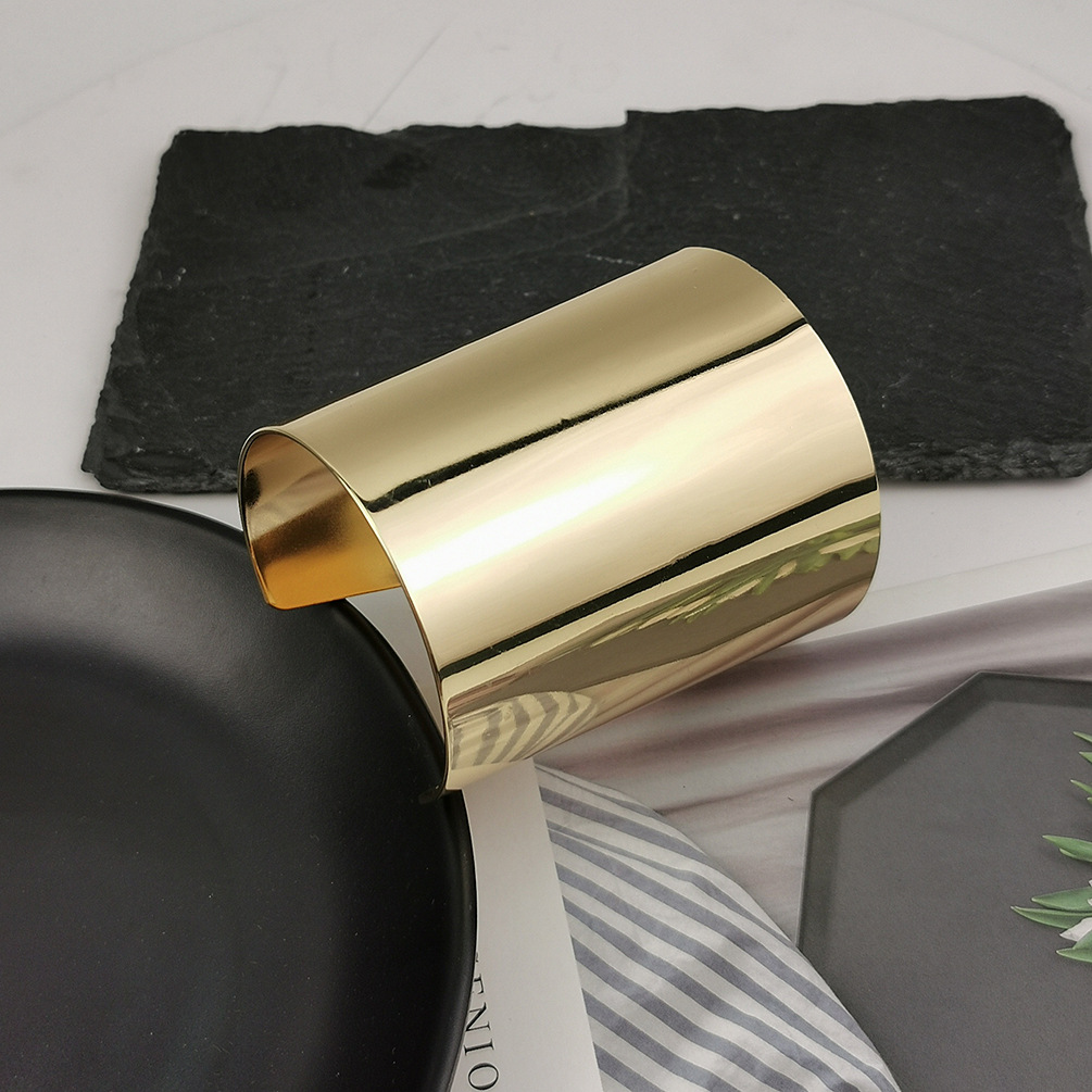 欧美夸张光面金属手镯 经典时尚手镯手环女性珠宝 速卖通爆款批发