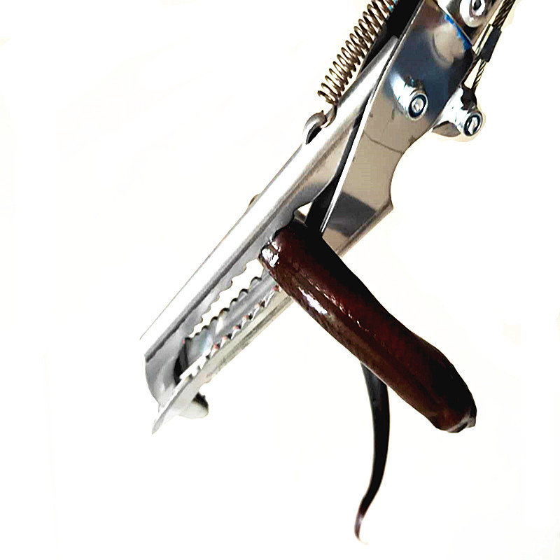 【新款无极自动锁】蛇夹子捕蛇器折叠直 养蛇工具加厚不锈钢神燕