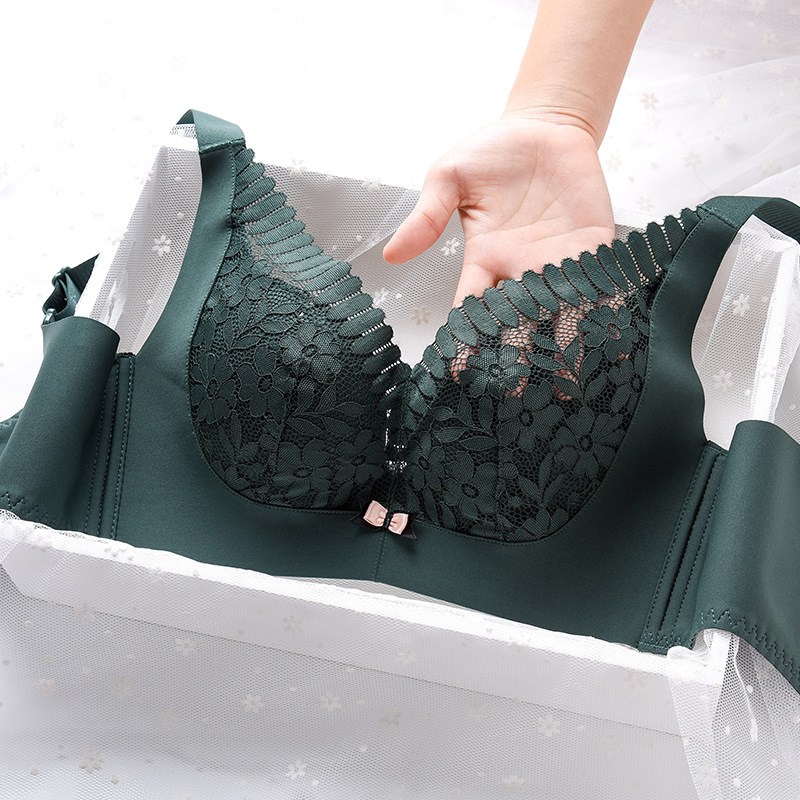 2020冬季新品 超大码内衣q弹保暖棉大胸显小聚拢调整型防下垂胸罩