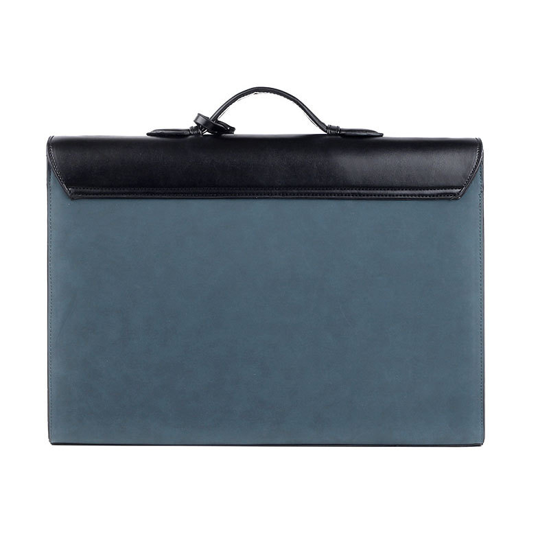 Men's Korean-Style Business Messenger Bag Large Capacity Shoulder Bag Pu Leather Men's Portable Briefcase File Computer Bag