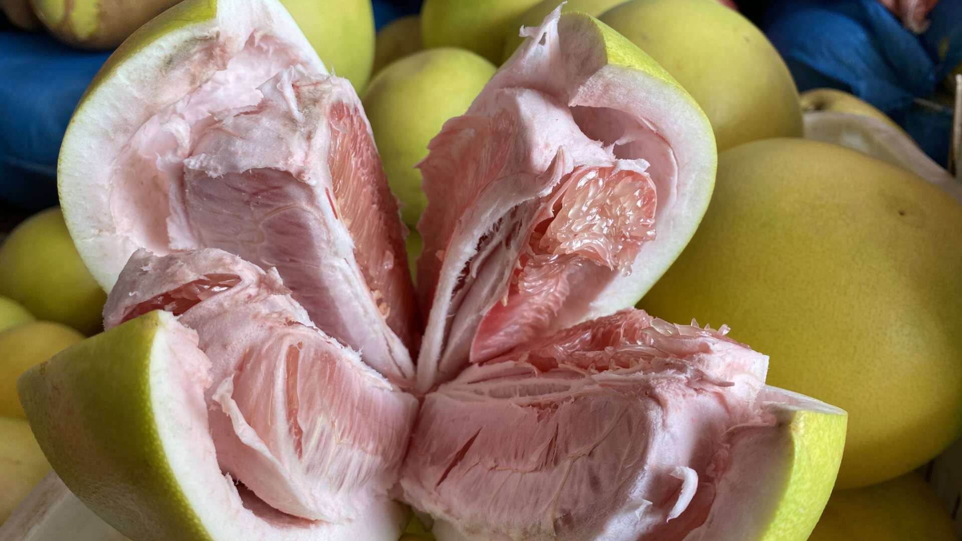 海南红心蜜柚三红柚子现货顺风包邮5斤精品礼盒装2-3个装一件代发