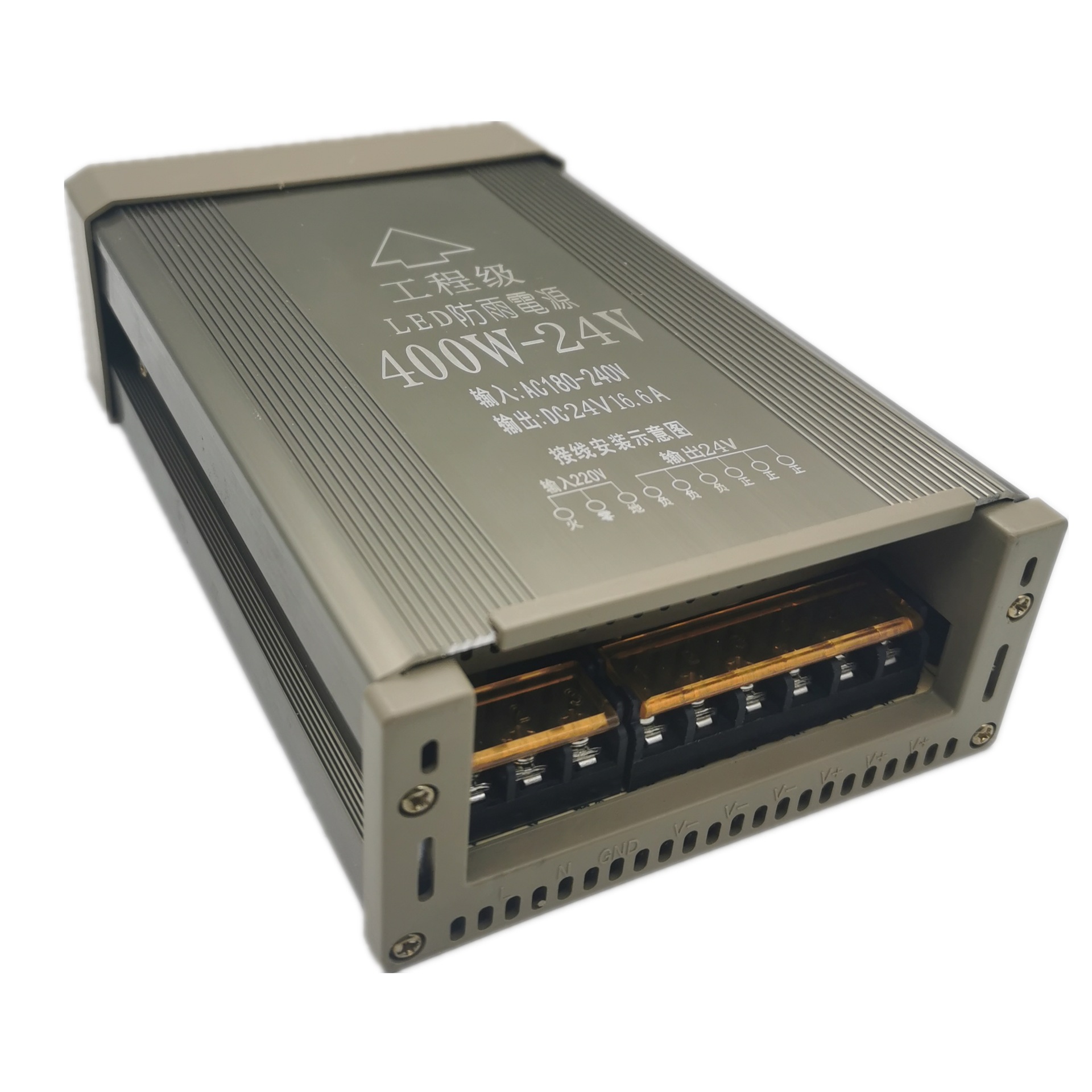 dc24v400w16a工程级防雨开关电源led户外防雨抗干扰亮化开关电源
