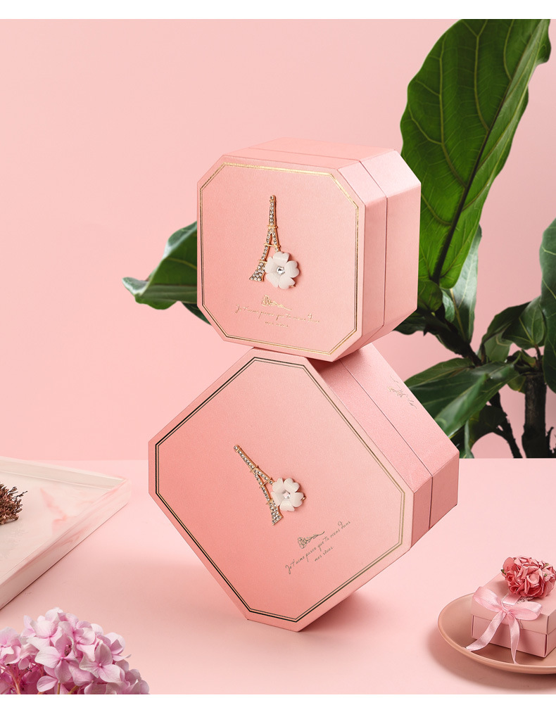 结婚礼娘礼手伴盒空盒高端婚礼包装盒红色生日伴品盒伴手礼盒子