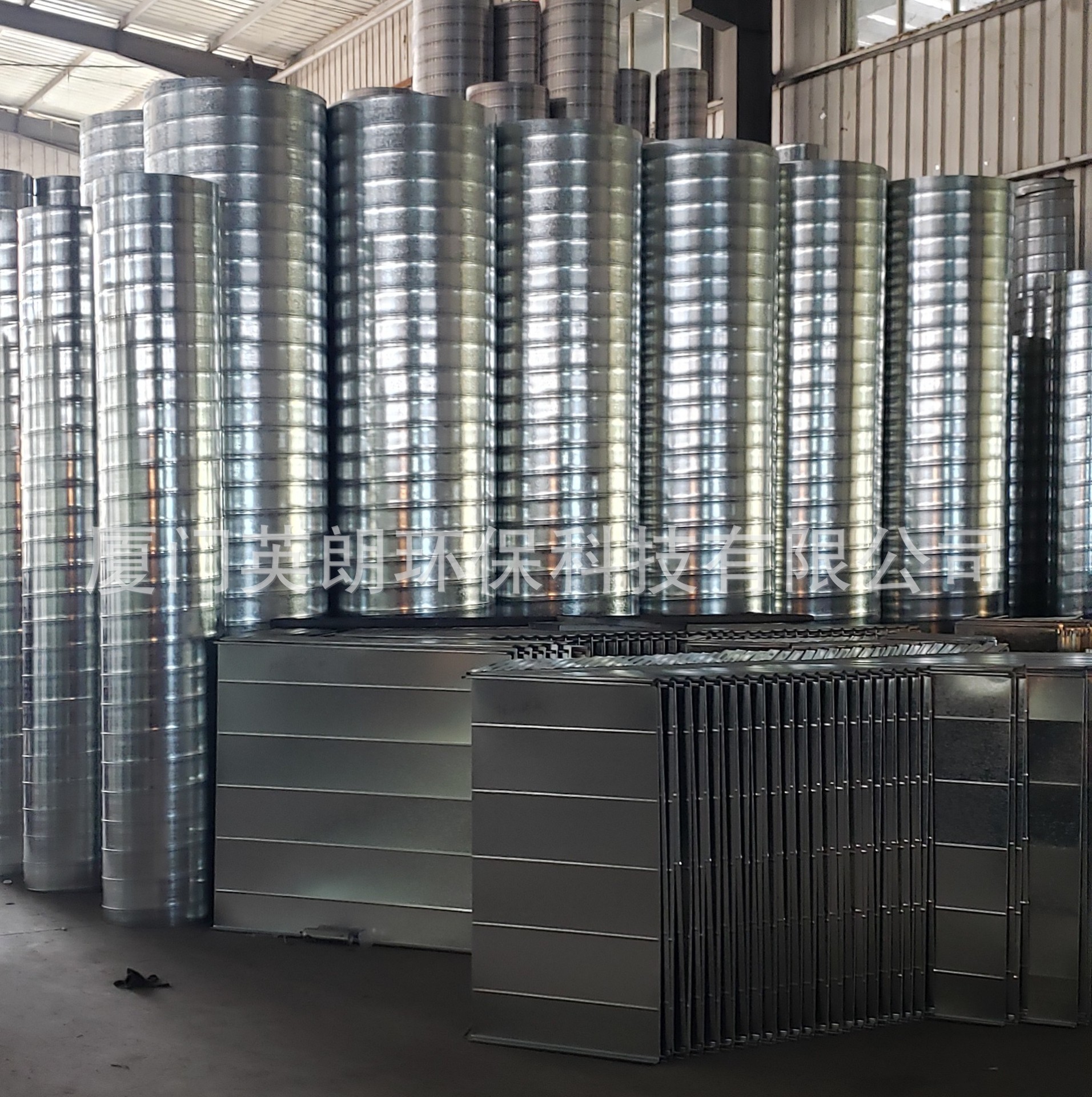 排烟除尘通风管,大口径镀锌白铁螺旋风管,饭店酒店烟囱圆管漳州