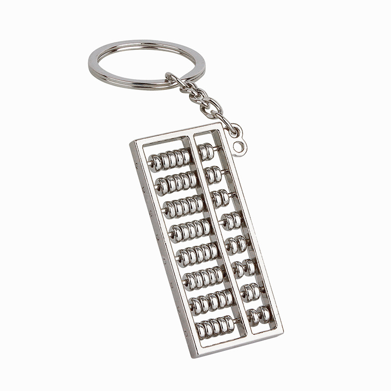 Simulation Mini Abacus Metal Keychains Abacus Keychain Accessories Keychain Pendant One Piece Dropshipping Free Shipping