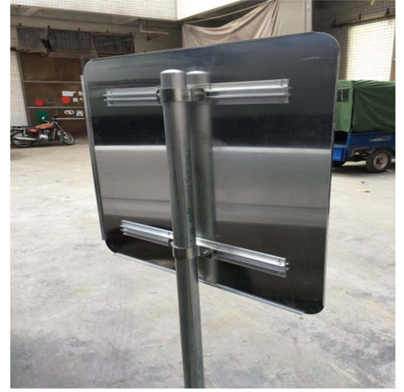 标牌铝槽交通安全标志牌专用铝滑槽抱箍路牌背槽滑道铝材标牌配件