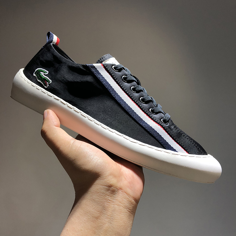 男鞋夏季潮鞋新款贝壳头雨伞帆布鞋透气百搭鳄鱼小布鞋002-1