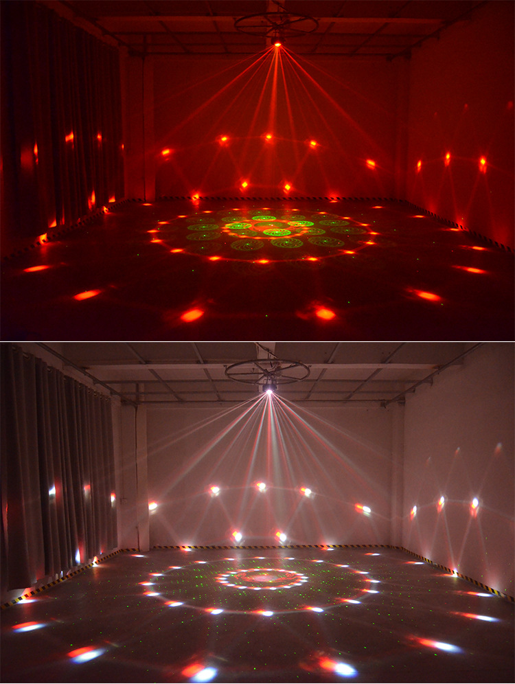 舞台灯光激光灯家用旋转七彩灯迪厅ktv闪光灯酒吧舞厅蹦迪爆闪灯