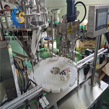 专业制造西林瓶灌装线螺杆粉剂灌装机西林瓶粉剂灌装机压盖机