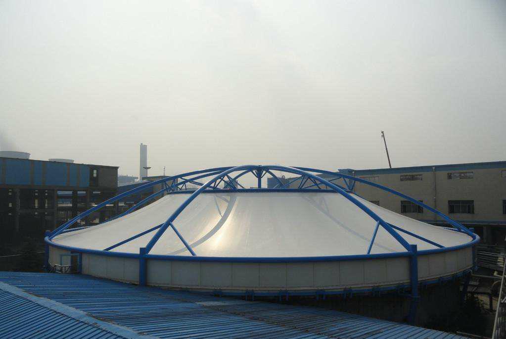 安装膜结构污水池反吊膜临沂膜废水处理池覆盖钢结构沼气池膜结构