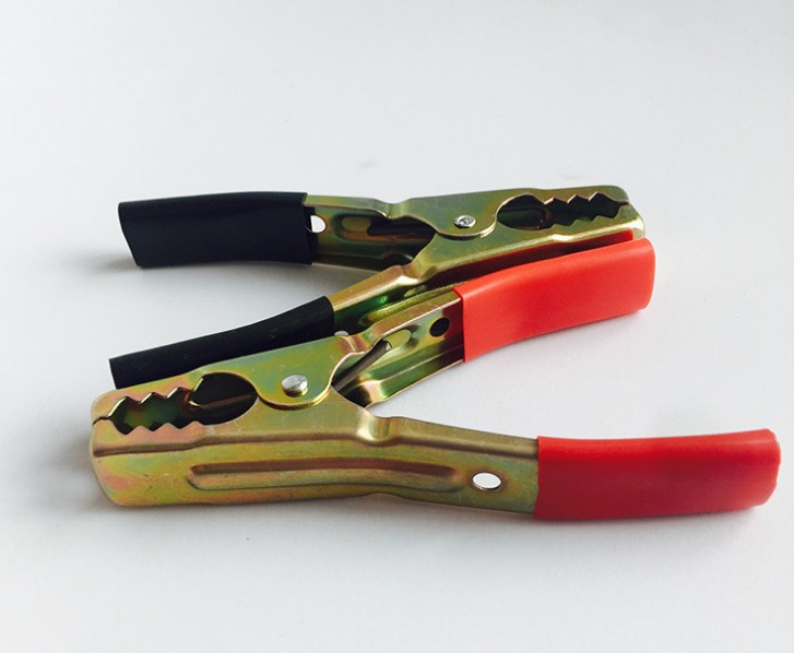 电池夹逆变器电瓶夹子充电机电池夹子镀彩电瓶夹测试夹 100mm