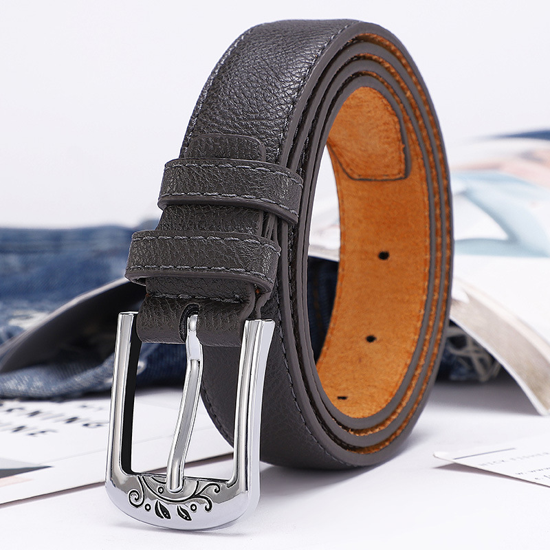 pin buckle belt women‘s simple all-match jeans thin belt women‘s fashion decorative fashion wholesale