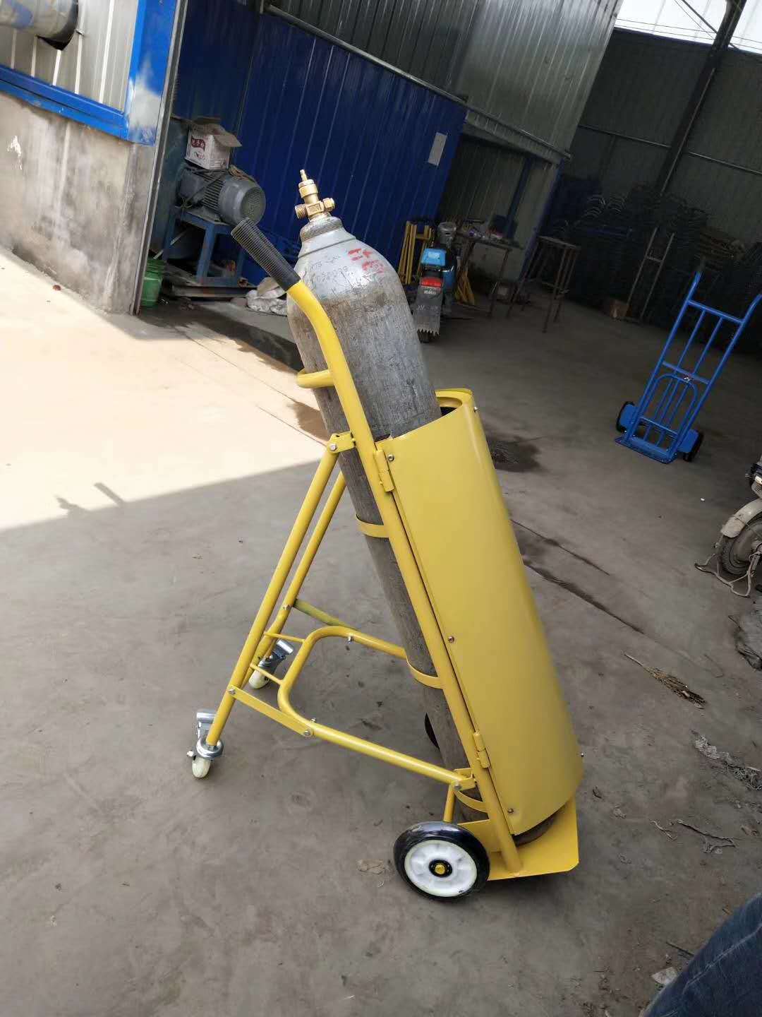 厂家供应加厚40l氧气乙炔瓶手推车二化氧碳丙烷氩氮气瓶推车 搬运