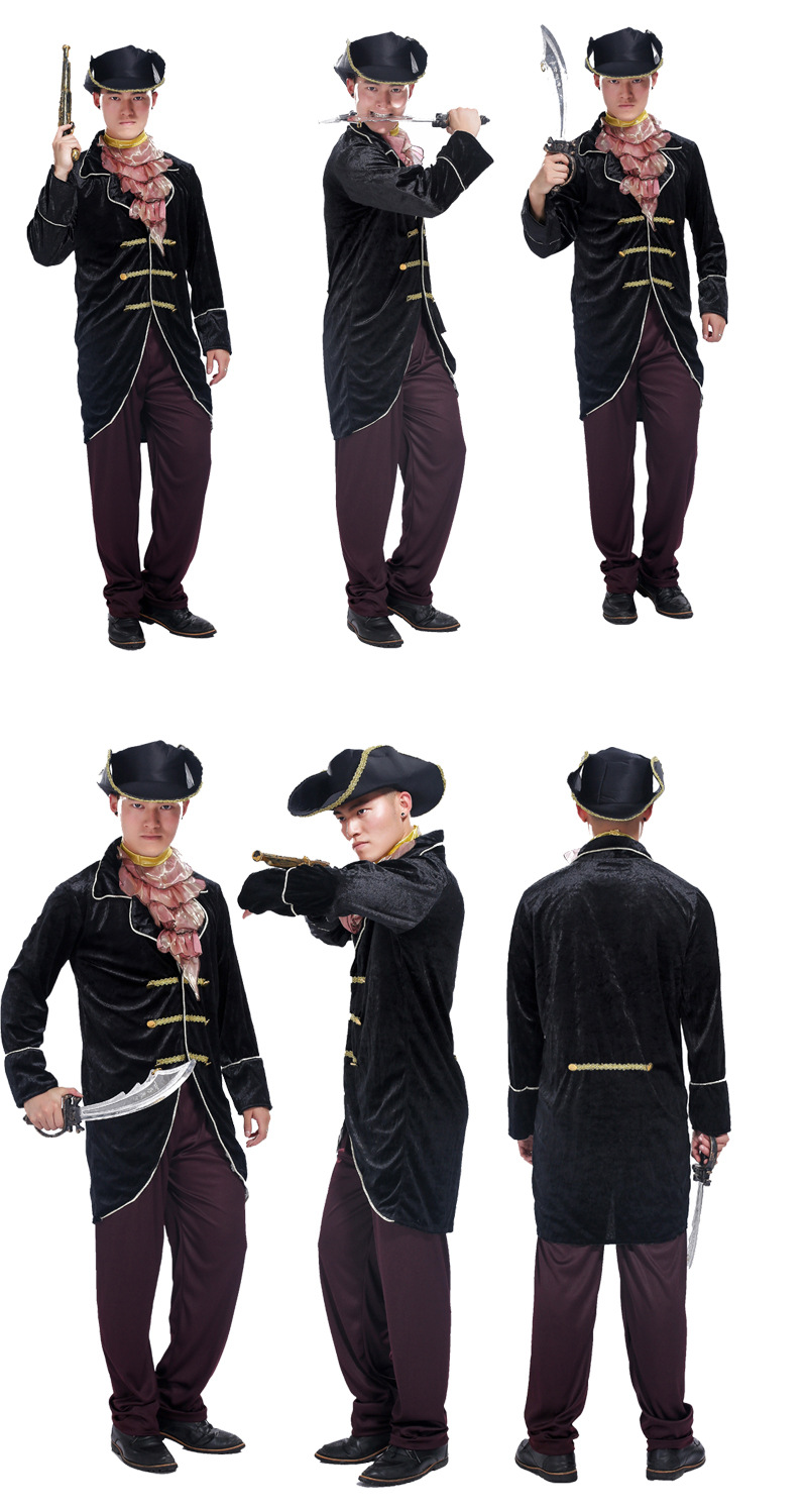 cosplay万圣节成人装扮服装表演服海盗角色服成人加勒比海盗服饰
