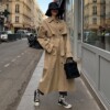 Manufactor wholesale Ladies spring and autumn coat Korean Edition Easy Waist Mid length version Overknee personality Windbreaker Manufactor wholesale Ladies spring and autumn coat Korean Edition Easy Waist Mid length version Overknee personality Windbreaker