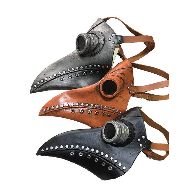 Factory in Stock Steampunk Plague Doctor Mask Beak Latex Mask Personalized Protective Foam Splash-Proof Artifact