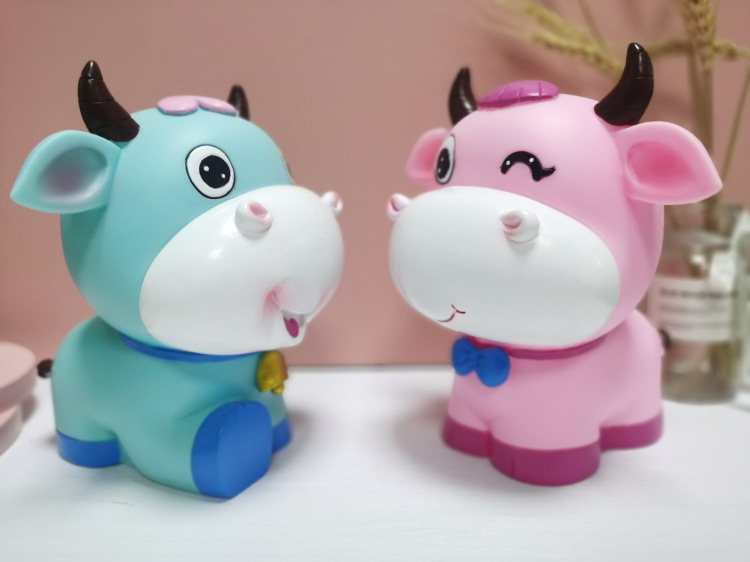 大号牛存钱罐创意生肖牛储蓄罐防摔儿童储钱罐学校公司牛年礼品送