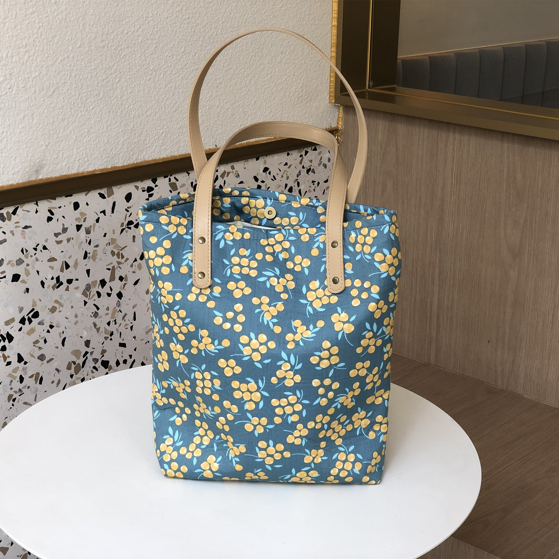 新款文艺复古花朵布包单肩女包包韩国ins风碎花包休闲百搭加厚棉