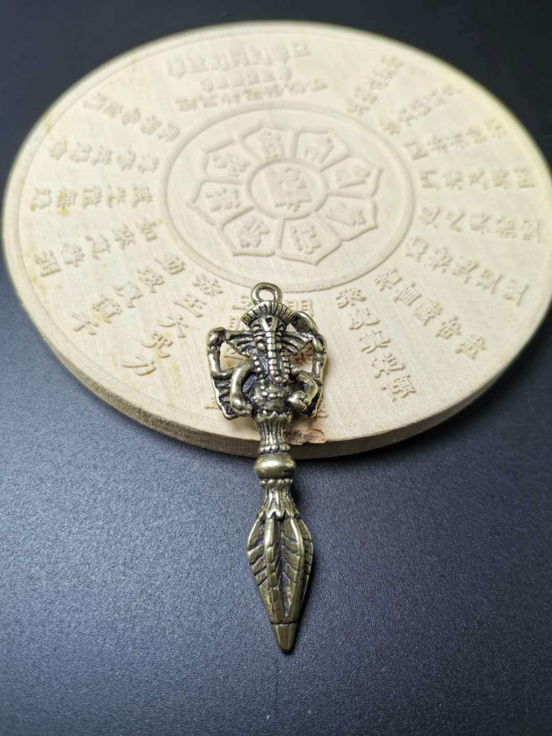 厂家产 纯铜象鼻神杵钥匙挂件 泰国佛像金刚杵降魔杵汽车钥匙扣