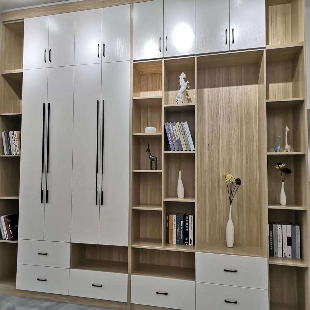 简约板式生态板家具定制衣柜卧室整体衣帽间定制工厂批发