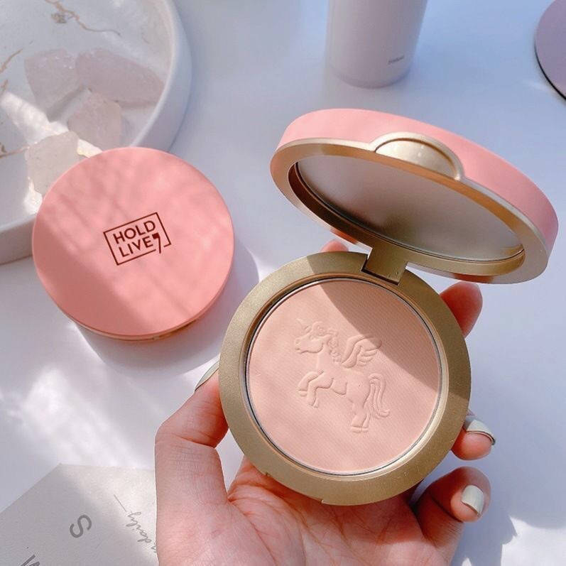 hold live空气持妆粉饼 空气雾感轻薄贴肤控油持久 防水不易脱妆