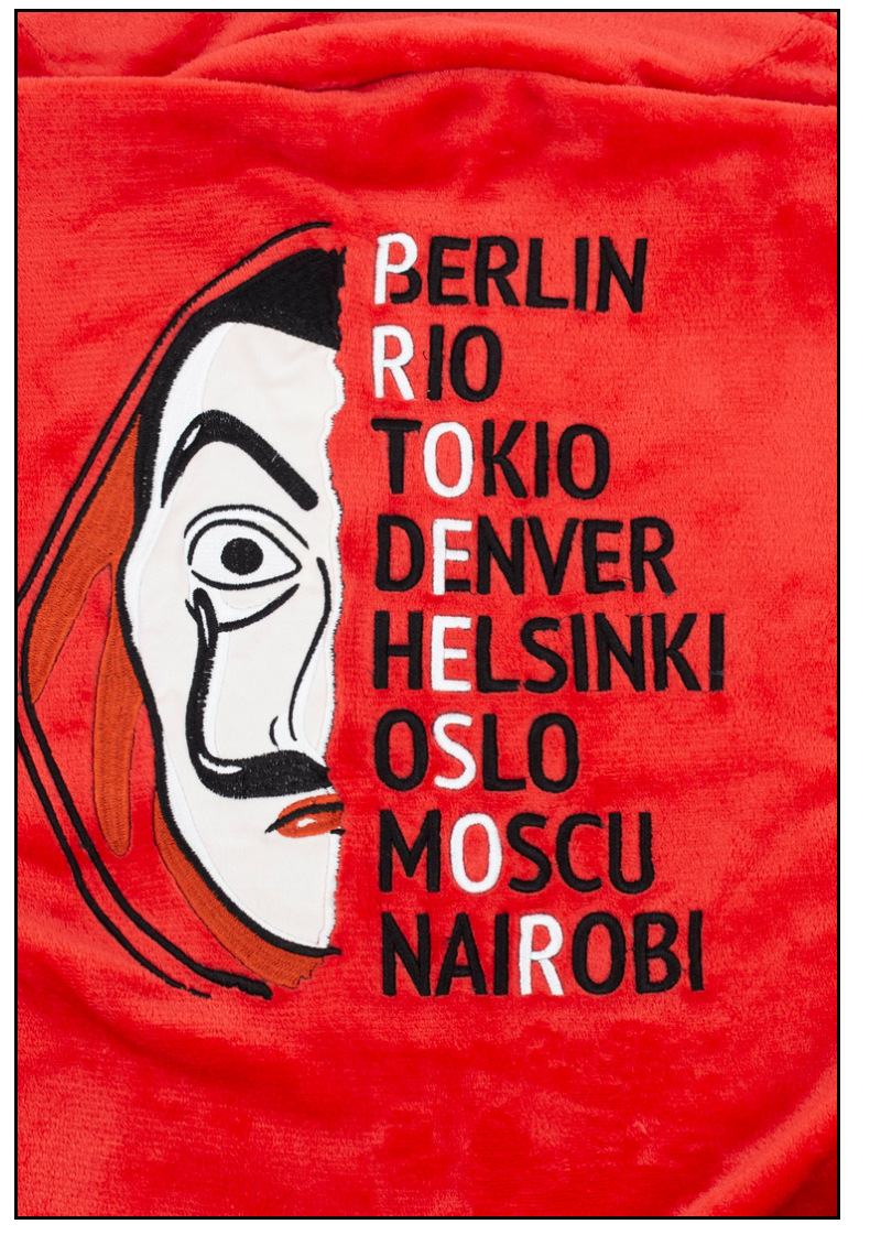 现货 万圣节扮演服装纸钞屋cosplay服 纸钞屋达利浴袍睡衣欧码