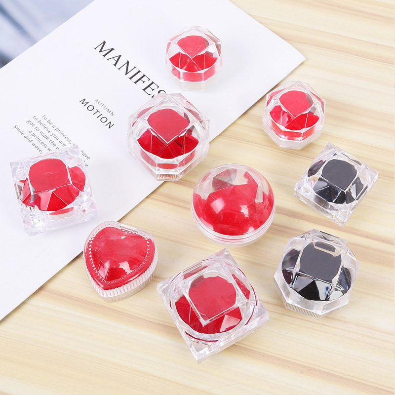 New Acrylic Crystal Transparent Octagonal Jewelry Box Necklace Ring Jewelry Box Factory Wholesale