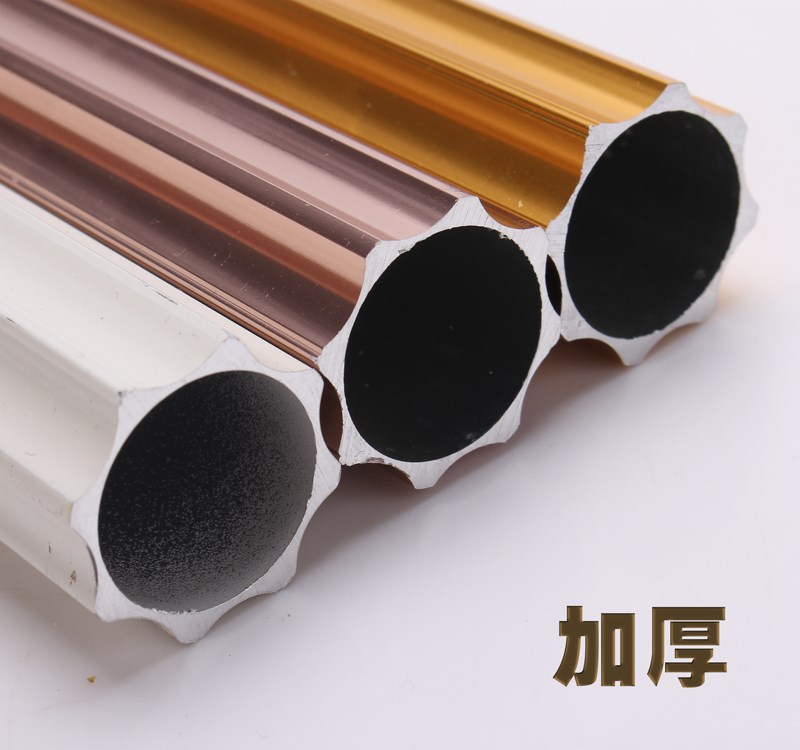 Thickened Aluminum Alloy Roman Rod Mute Curtain Rod Double Rod Curtain Track Slide Rail Pole Bracket Accessories Full