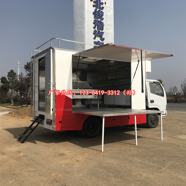 国六东风jhw5040xcce6型流动餐车图片配置 流动下乡酒席车价格