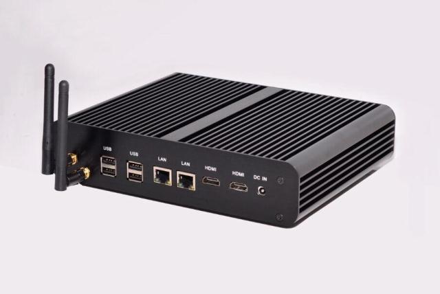 占美i74650u/5500u无风扇迷你电脑小主机客厅htpc整机i3i5 c1037u