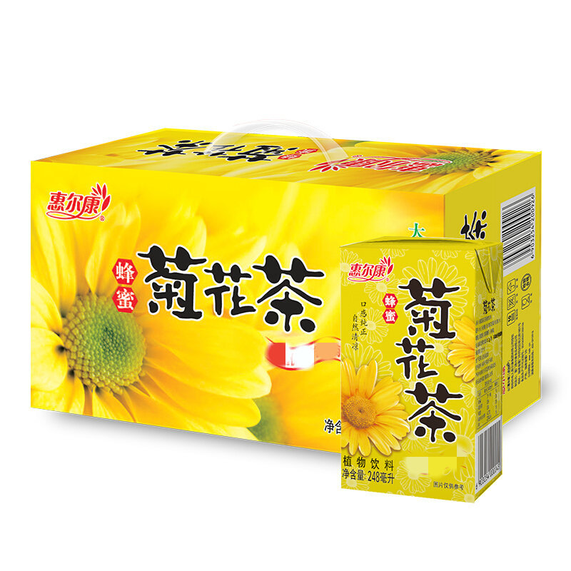 惠尔康饮料菊花茶 冬瓜茶植物凉茶 清凉茶夏日消暑饮品一箱24瓶